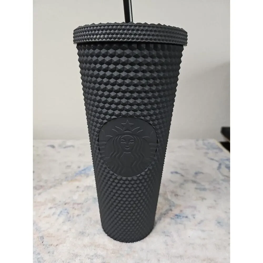 Disney Starbucks 50th Anniversary Black Geometric Studded Cup Tumbler